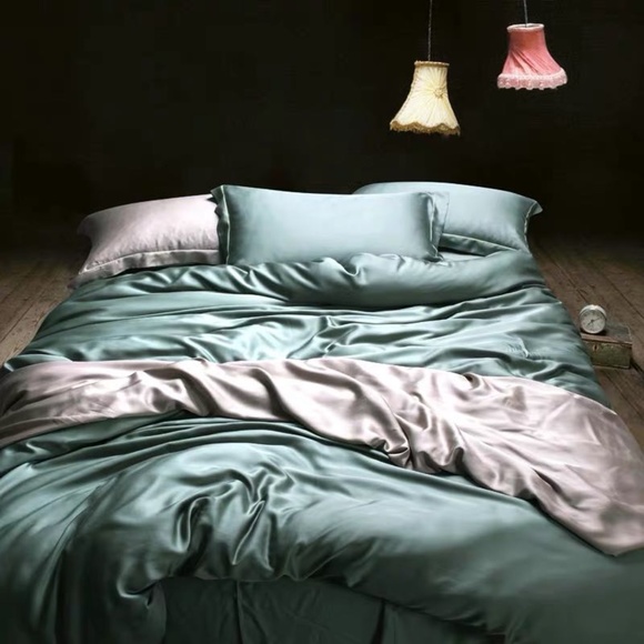 3pc solid TENCEL Duvet Cover Set - Picture 1 of 2